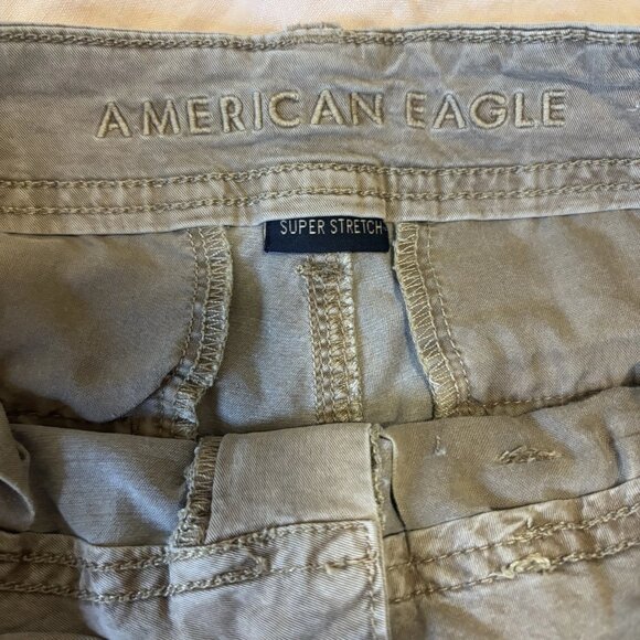 American Eagle Women's Super Stretch Shortie Shorts Size 4 Brown #247 - Picture 5 of 6